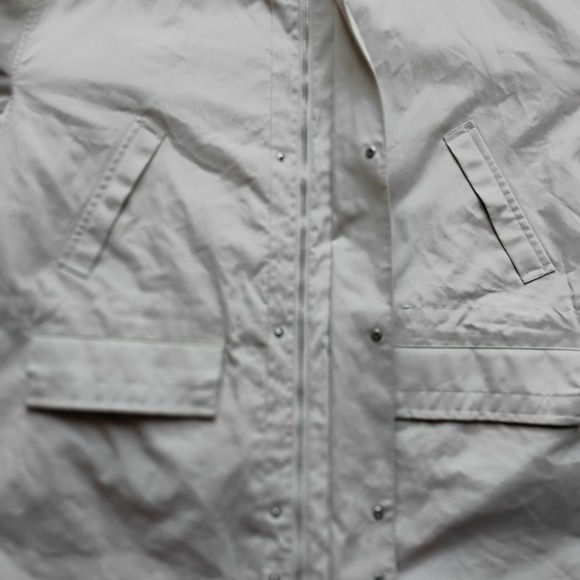 Nautica 4XL Men's Jacket – Off-White, Hidden Hood, Quilted Lining, Dual Closure - Picture 8 of 10